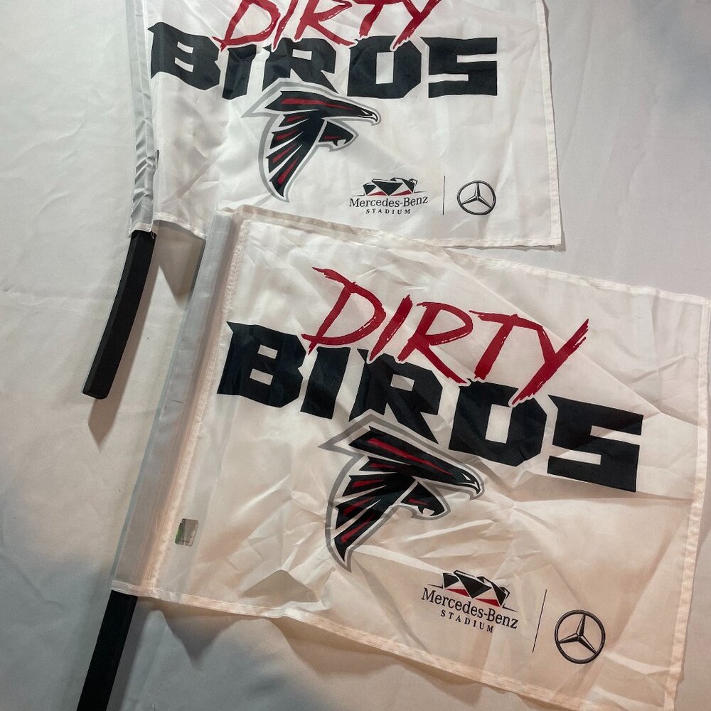 NFL Atlanta Falcons‎ Dirty Birds Mercedes Benz Stadium Flag Lot Of 2